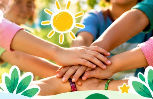 Des mains unies pour soutenir les enfants